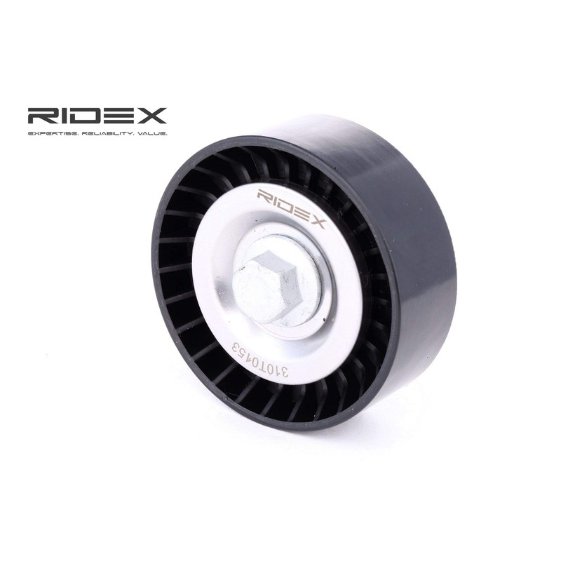 RIDEX 310T0153 Tensioner Pulley V-Ribbed Belt Plastic 10 mm 70