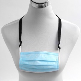 Snap-On Anti-Loss Mask Strap Strap (Black) 6ea