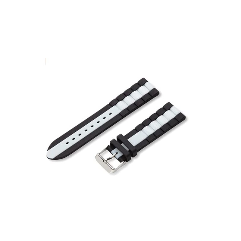 Hadley-Roma MS-3344 Black/White 20mm Diver