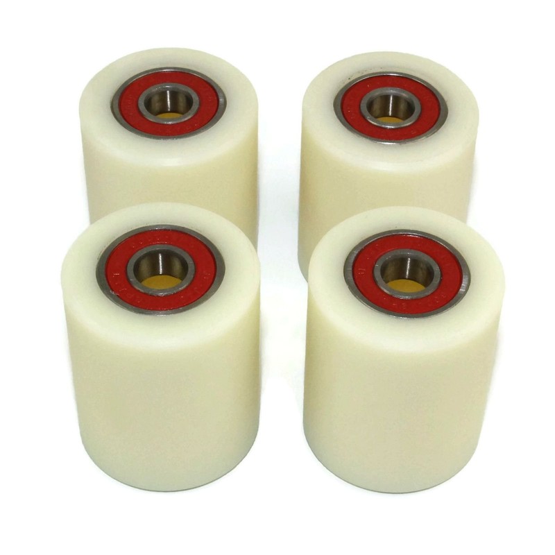 Set of 4 Castors with Ball Bearings, Nylon and Polyamide