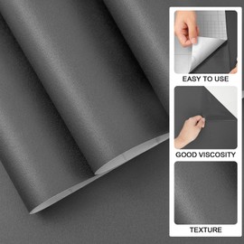 (15.7 inchx236.2 inch) Grey Wallpaper Self Adhesive Peel and Stick Wall Pattern for Living Room TV Wall Store Backdrops Thick Wallpaper PVC DIY Decorative Roll