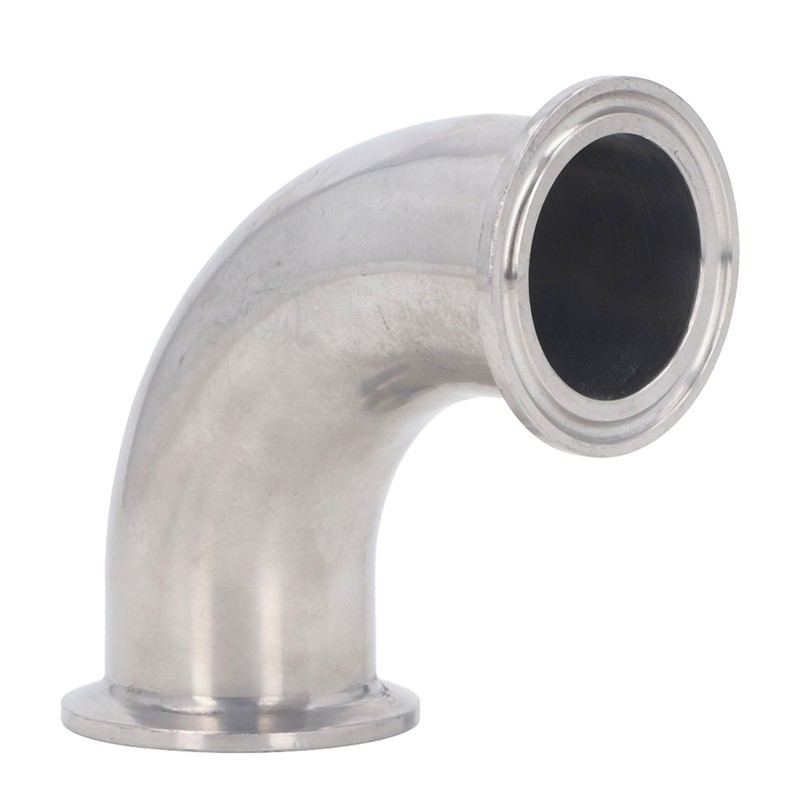Sanitary Elbow Fitting 90° Stainless Steel Good Sealing Rustproof Pipe