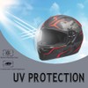 Qualifier Helmet Visor for Bell Star/Vortex/RS-1/RS-2/Revolver/Qualifier DLX,Click Release Shield Uv