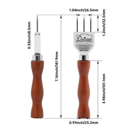 Ice Pick Stainless Steel with Safety Wooden Handle for Kitchen Tool, Bartender, Restaurant, Picnics, Camping, Japanese Style Ice Crushers for Home Use, Ideal for Bars and Families, 7.24 Inch (3 Spike)