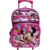 Ruz Minnie Mouse 16" Large Rolling School Backpack Girls Book