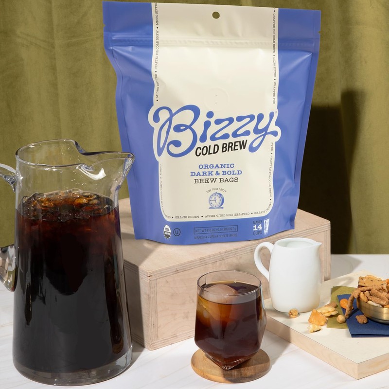 Bizzy Organic Cold Brew Coffee | Dark & Bold Blend