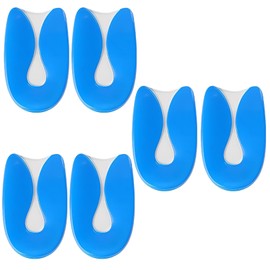 3 Paar Fersensporn Einlagen,Fersenkissen Für Schuhe,Silikon Fersenkeil,Plantarfasziitis Einlagen,Achillessehne Entlastung,Einlegesohlen Herren für Einlegesohlen für Damen-und Herrenschuhe (Blau, L)