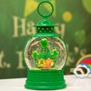 PestiLite St Patricks Day Lucky Shamrock Gnomes Snow Globe for