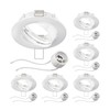 ledscom.de Circ Ceiling Mounting Frame Aluminium Pivoting White (LED/Halogen/GU10/MR16/PAR16/50 mm)