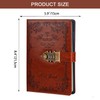 NectaRoy Lockable Diary Lock Journal, PU Leather Cover Writing Notebook