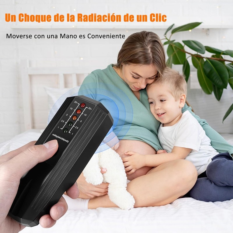 NuVeNa Medidor EMF, Detector De Campo Magnético con Indicador de