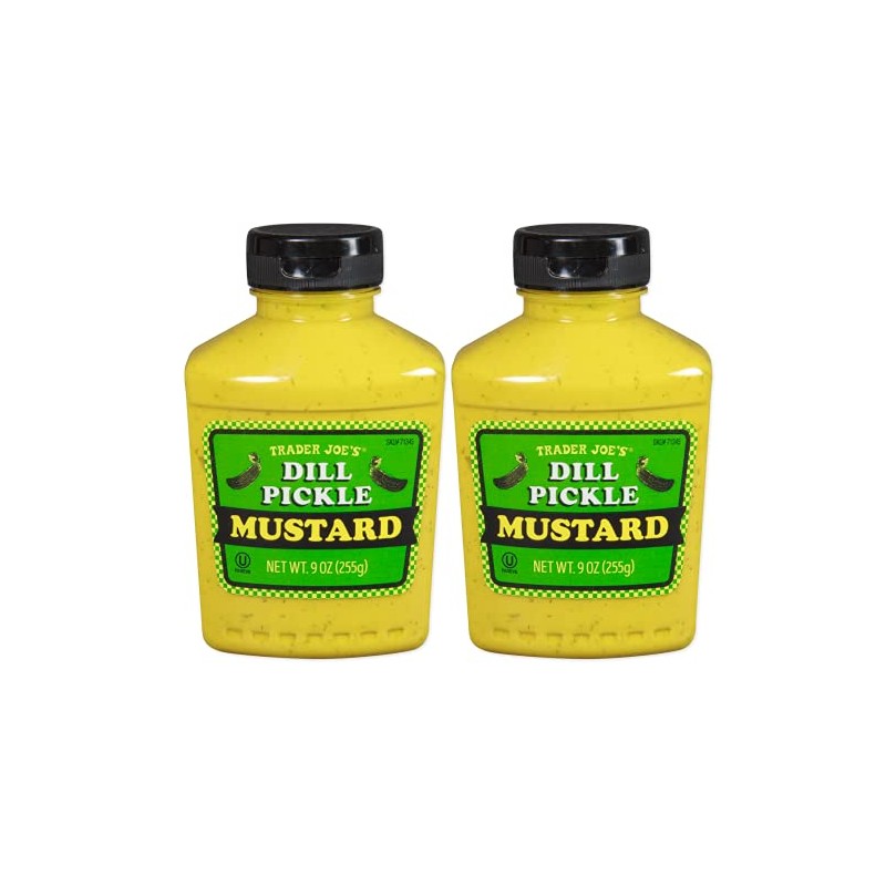Trader Joe's Dill Pickle Mustard, 9 oz (Pack of 2)