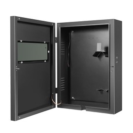 Wall EV Charger Protective Box,Portable Charger Station Box with Swipe Card Unlocking/NFC EV,Waterproof Wall-Mounted Charging Cable Organizer for Indoor/Outdoor,Parking Lots,etc (Black)