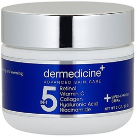 5 in 1 Retinol, Vitamin C, Collagen, Hyaluronic Acid and Niacinamide | Potent Face Cream which May Help Improve Appearance of Fine Lines and Wrinkles 