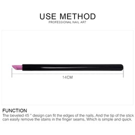 siyuwuro 10Pcs Stoe Sanding Nail File Tools Nail File Cuticle Remove Trimmer Buffer Washable Pedicure Manicure Pen Cuticle Pusher Stick for Nail Care