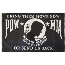 3x5 Pow Mia You Are Not Forgotten Bring Them Home Or Send Us Back 3'x5' Premium Quality Heavy Duty 100D Rough Tex Polyester Flag (RUF)