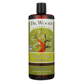 Dr. Woods Pure Castile Soap, Tea Tree 32 oz (Pack of 10)