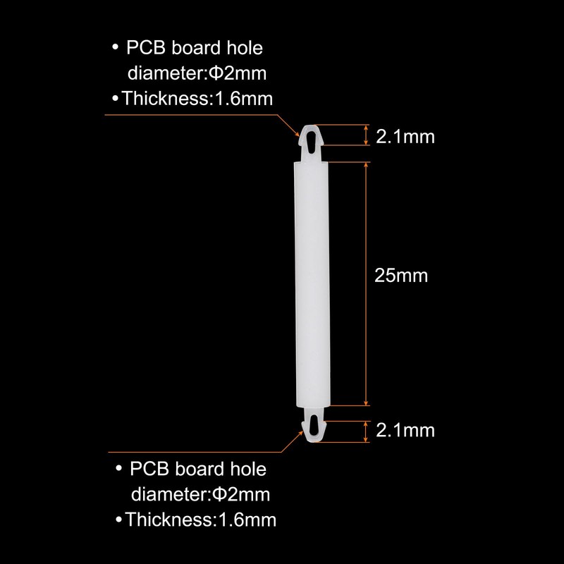 PATIKIL 100PCS PCB Board Isolation Column, Nylon Reverse Locking Circuit