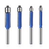 4 Pcs 1/4 Inch Shank Flush Trim Router Bit Set,