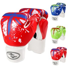 Boxing Gloves Children, Boxing Gloves Children 5-12 Years, Children's Boxing Gloves 4 OZ, Junior Boxing Gloves, Boxing Gloves, Punching Gloves for Boys and Girls (Red)