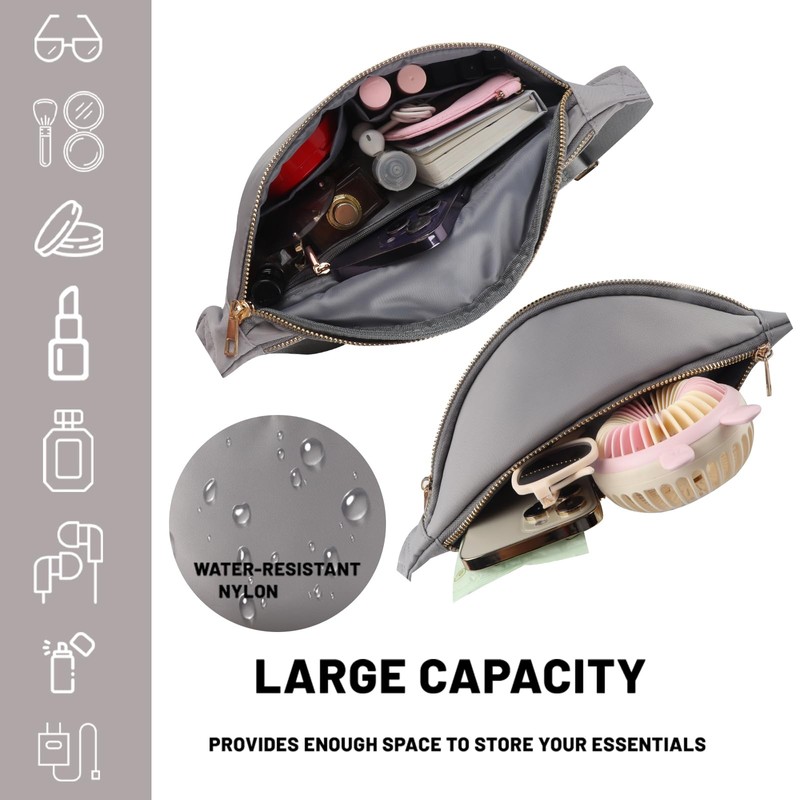 YogoRun - Bolsa cruzada de nailon resistente al agua para