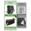 Garoopion Leakproof Car Trash Can, 1.9 Gallon Soft Silicone Hanging