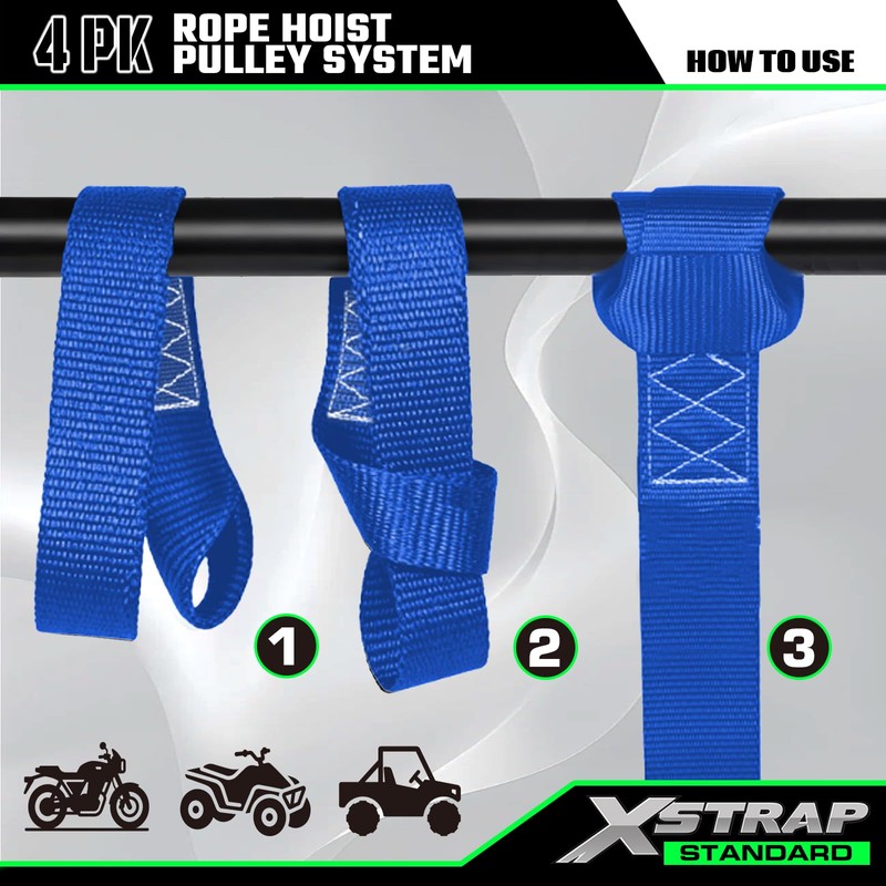 XSTRAP STANDARD Heavy-Duty 2,000 LB Breaking Strength 50 FT Rope