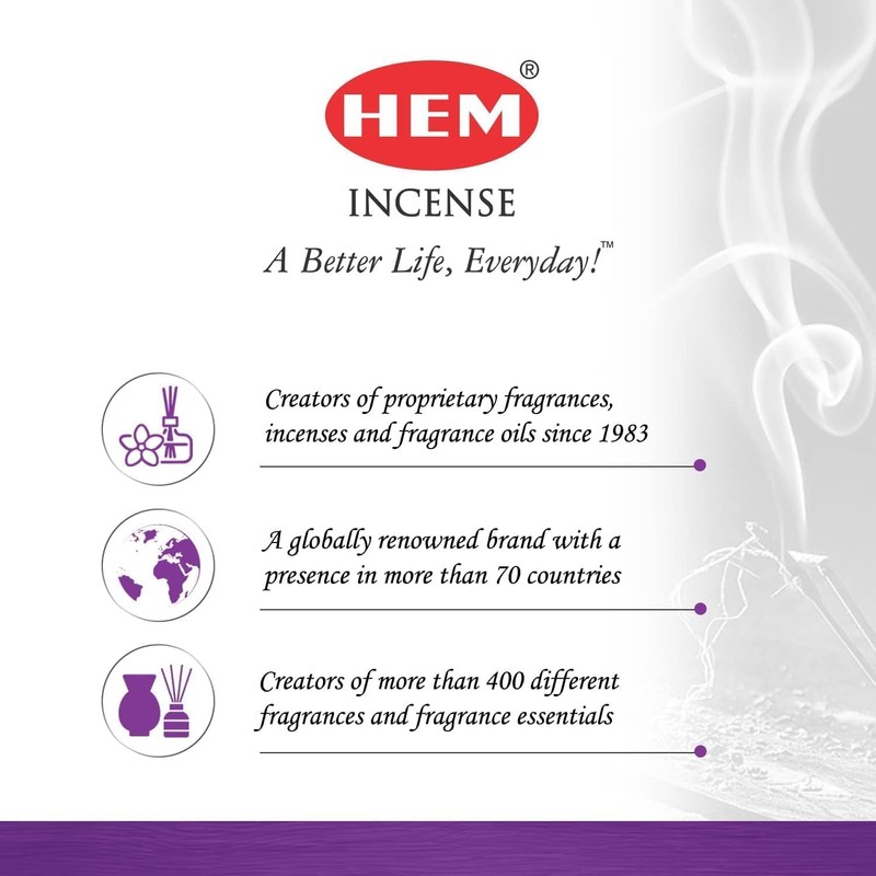 HEM Incense Sticks Economy Set of 6 Packs of 20