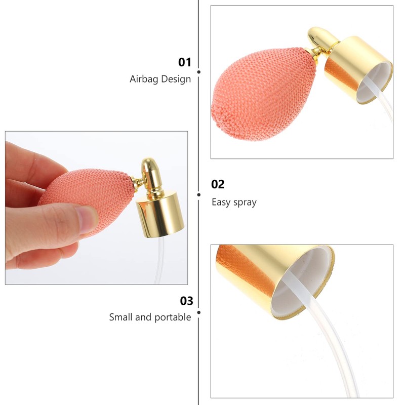 Minkissy Perfume Spray Caps Replacement, Ergonomic Perfume Bottle Sprayer Gasbag