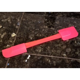 Handy Housewares 10" Double Sided Non-Stick Silicone Scraper Spatula (1, Red)