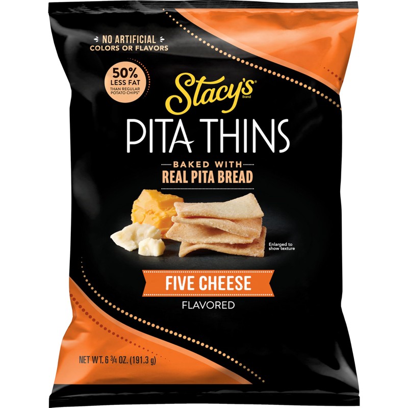 Stacy’s Pita Thins, Five Cheese, No Artificial Colors or Flavors,