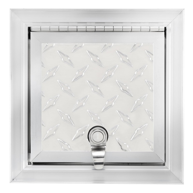 RecPro RV Square Baggage Door | Diamond Surface Plate |