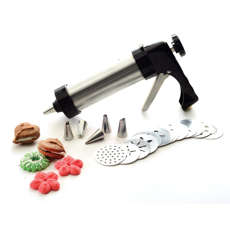 Norpro 3299 S/S Cookie/Icing Press with Case