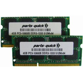 8GB 2X 4GB Memory Compatible for Apple iMac Core i3 i5 i7 Mid 2010 DDR3 PC3-10600 204 pin 1333MHz SODIMM RAM (PARTS-QUICK Brand)