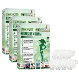 Moringa NAD+ 10-in-1 Nano Micro Patch, Natural Nano Micro Patches, for Men and Women (3 Boxes)