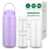 Compact Breast Milk Cooler Bottle, 12oz Portable Breastmilk Cooler with