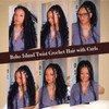 Boho Island Twist Crochet Hair with Curls 8 Packs 24