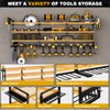 48" Large Power Tools Organizer Wall Mount,12 Drill Holder for