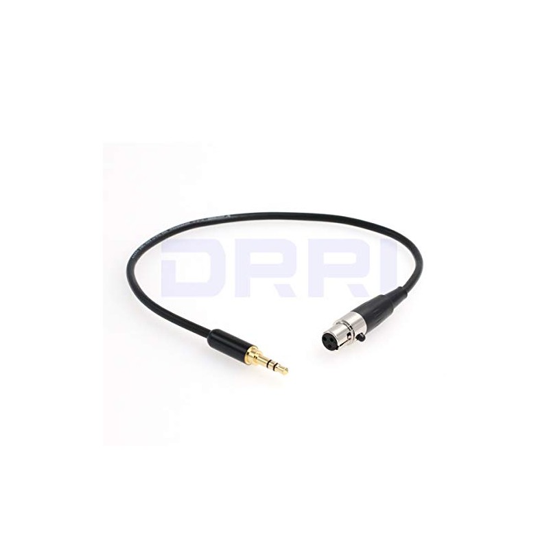 DDRRI 3 Pin Mini XLR Female to 3.5mm TRS Male
