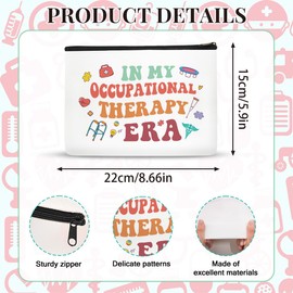 SEAOYOZO Occupational Therapy Gifts Makeup Bag, OT Gifts for Speech Therapist, OT Appreciation Gifts for Women Female Thank You Graduation Birthday Employee Coworker Retirement