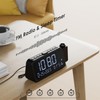 Radio Alarm Clock with Projection, Projection Alarm Clock for Bedroom,