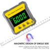 4 x 90 Degrees Digital LCD Protractor Inclinometer Magnetic 0.2°