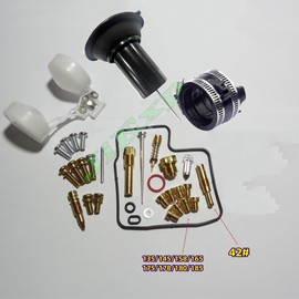 【JiExp】For Honda Shadow VT1100 Motorcycle Carburetor Repair Kit with Intake Manifold and Throttle Valve