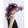 ORIDOOR Women Hats Headband Hairpin Organza Fascinator Church Derby Hat