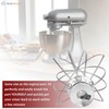 K45WW Wire Whip Attachment for Tilt-Head Stand Mixer Compatible with