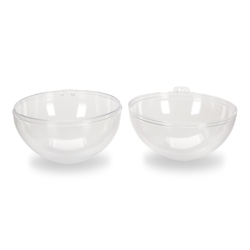 Darice Plastic Ball Ornament, 70mm, Clear -1 Ball