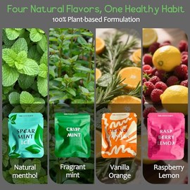 Natural Herbal Air Stick – Non Electric Long-Lasting Flavored Air Diffuser Refreshing Support Smokeless Inhaler– 4Pack