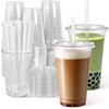 Ginkgo 60 Pack 20 oz Plastic Cups with Lids and