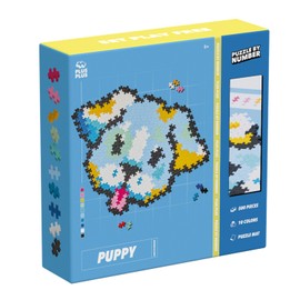 Plus Plus - Puzzle Children's Puppy Number Puzzle | Puzzle from 5 Years for Girls | Puzzle from 5 | Game from 5 Years or More | Puzzle Children | 500 Pieces