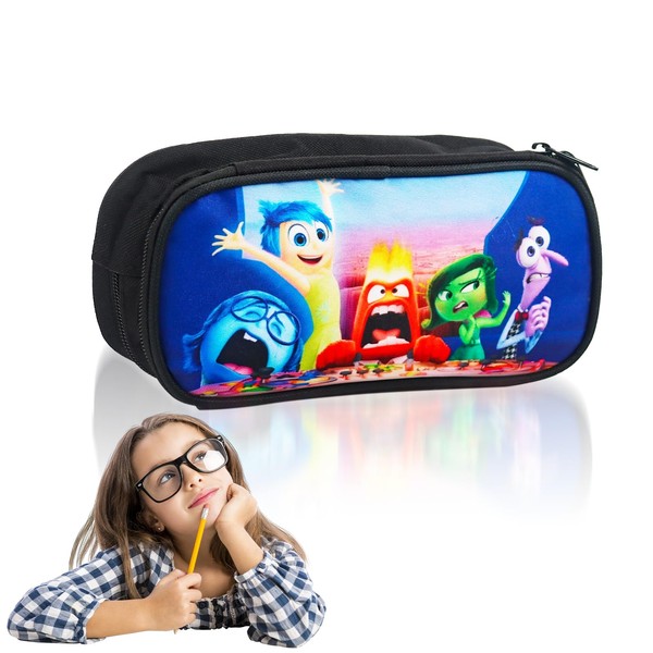 Inside Pencil Case, Cartoon Pencil Case, Double Layer Pencil Case